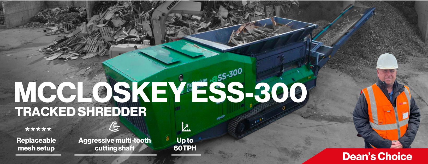 ESS-300 Tracked Shredder